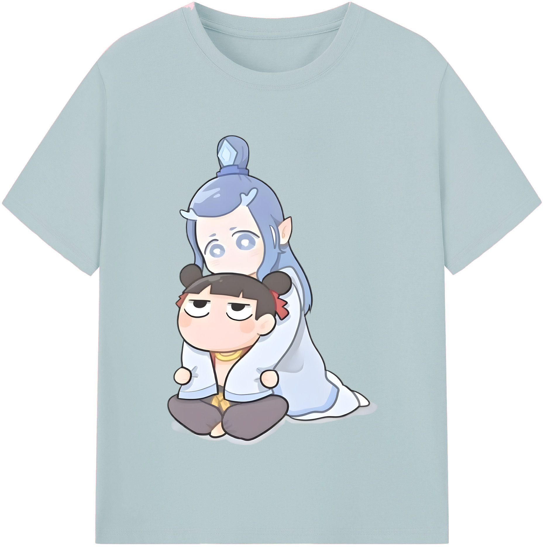 （画像用） Ne Zha 2 ナタ 魔童の大暴れ 綿100％半袖Tシャツ（フロントプリント）